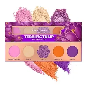 Profusion Cosmetics Blooming Hues 5 Shade Eyeshadow Palette, Mauve