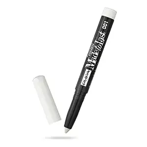 Pupa Milano Made To Last Waterproof Eyeshadow - Long Wear, Pigmented Cream Shadow Stick - Smudge Proof, Easy Blending Formula - Satin, Pearl, and Metallic Shades - 001 Flash White - 0.049 oz