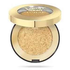PUPA Milano Vamp! Extreme Eyeshadow 001 Extreme Gold - Creamy Powder Shadow With Intense, Metallic Finish - Create Stunning, Smokey, Shimmer Eye Looks - Blendable, High Pigment Formula - 0.088 oz