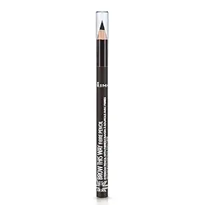 Rimmel Brow This Way Fibre Pencil, Dark Brown, 0.05 Ounce