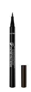 Rimmel London Brow Pro Micro 24HR Precision-Stroke Pen, Microfilling Felt Tip, Dark Brown, 1 ml