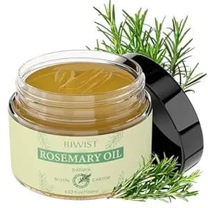 Rosemary Oil for Hair Growth,Organic Rosemary Hair Oil for Thin Hair Eyebrows Beard,100% Natural Rosemary Ointment With Batana for Skin Care Body Massage,Men And Women(4.23 Floz/120g)