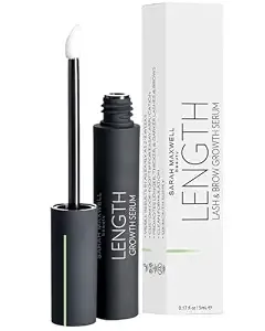 Sarah Maxwell Beauty - LENGTH Growth Serum for Eyelash & Brow Boost, Vegan, Paraben-Free, Cruelty-Free β Enhance Lashes & Brows, Clean Beauty Lash Treatment (0.17 fl oz | 5 mL)