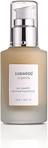 SEAWEED ORGANICS - The Mid Seaweed Rejuvenating Essence, Organic Scottish Dulse, Egg wrack, Bladder wrack extract, For all Skin, Made in the UK, 50ml, DIANA DRUMMOND