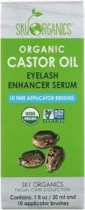 Sky Organics, Organic Castor Oil, Eyelash Serum, 1 fl oz (30 ml)