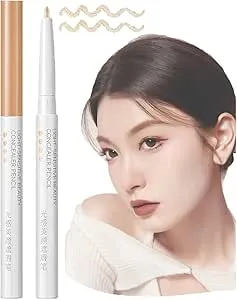 Slideach Multifunctional Concealer Stick,2025 New Waterproof Full Coverage Beauty Concealer Pencil,Change The Lip Line Concealer Pen, Lift The Brow Bone And Refine The Brow Shape (Brighten)