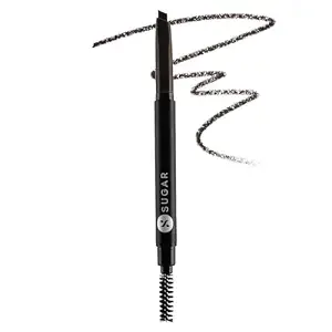 Sugar Cosmetics Arch Arrival Brow Definer04 Felix Onyx (Dark Blackish Brown) Long-Lasting, 12hr coverage, built-in spoolie