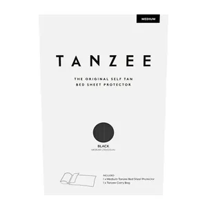 Tanzee Black Self Tan Bed Sheet Protector Medium 1 Each