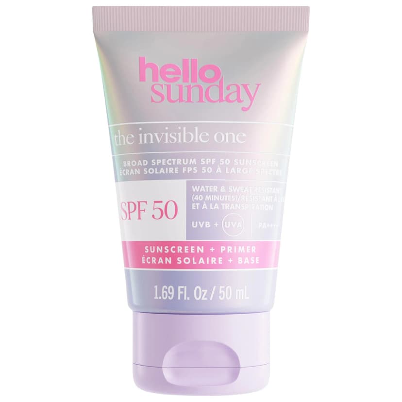 The Invisible One SPF 50 Hydrating Face Sunscreen + Primer with Hyaluronic Acid