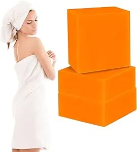 Turmeric Soap for Face | Natural Exfoliant Skin Brightening Soap - Turmeric Facial Cleanser, Reduces Pimples, Fades Scars & Cleanses Skin Toseky