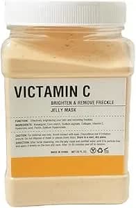 Vitamin C Jelly Face Mask - Orange Infused Skincare for Brightening, Relaxing Facial Spa Experience - Easy Peel-Off for Glowing, Beautiful Skin to Reduce Pigmentation