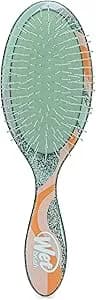 WetBrush Original Detangler Hair Brush with Ultra Soft Intelliflex Bristles to Gently Separate Knots With Ease, Wet Brush Detangler Is Gentle on Hair, For All Hair Types, Glitter Vortex, Teal