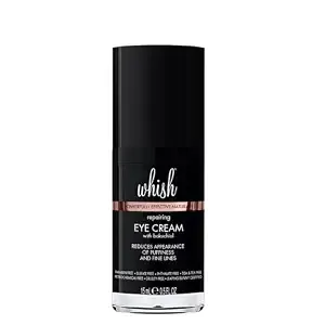 Whish Repairing Eye Cream - Reduces Puffiness & Appearance of Fine Lines, Reduces the Appearance of Bags & Dark Circles, Has Gentle All Natural Retinol Replacement, Backuchiol - .5 fl oz
