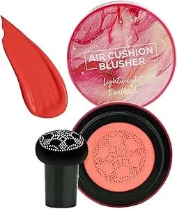 Yorajuy Cushion Blush, Make up Blush, Long-Lasting Contour Beauty Cosmetics Highlighter for Night Festive, Wedding, Everyday Holiday